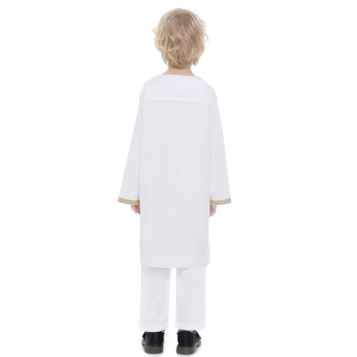 Middle East Teen Boy Embroidered Robe Suit - Merchantsy 