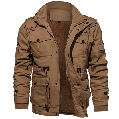 brown hooded jacket for men 