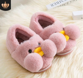 Children cute cartoon duck cotton winter slipper