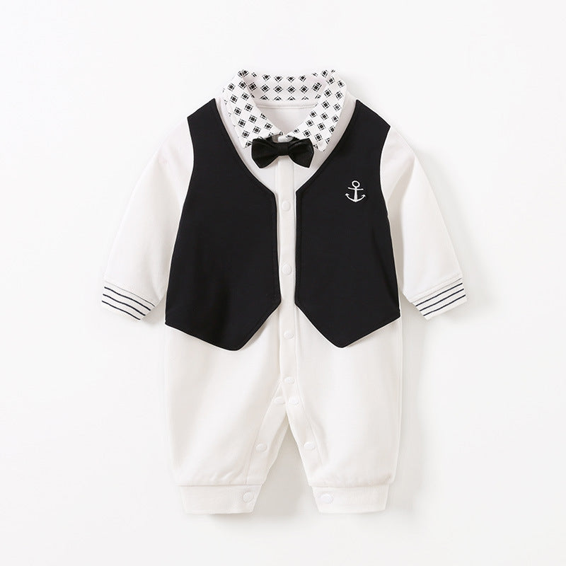 Gentleman's baby clothes long sleeve baby onesies - Merchantsy 