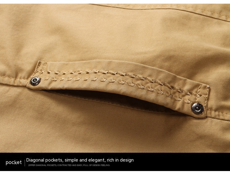 Men's Washed Jacket Slim Fit Thin - Merchantsy 