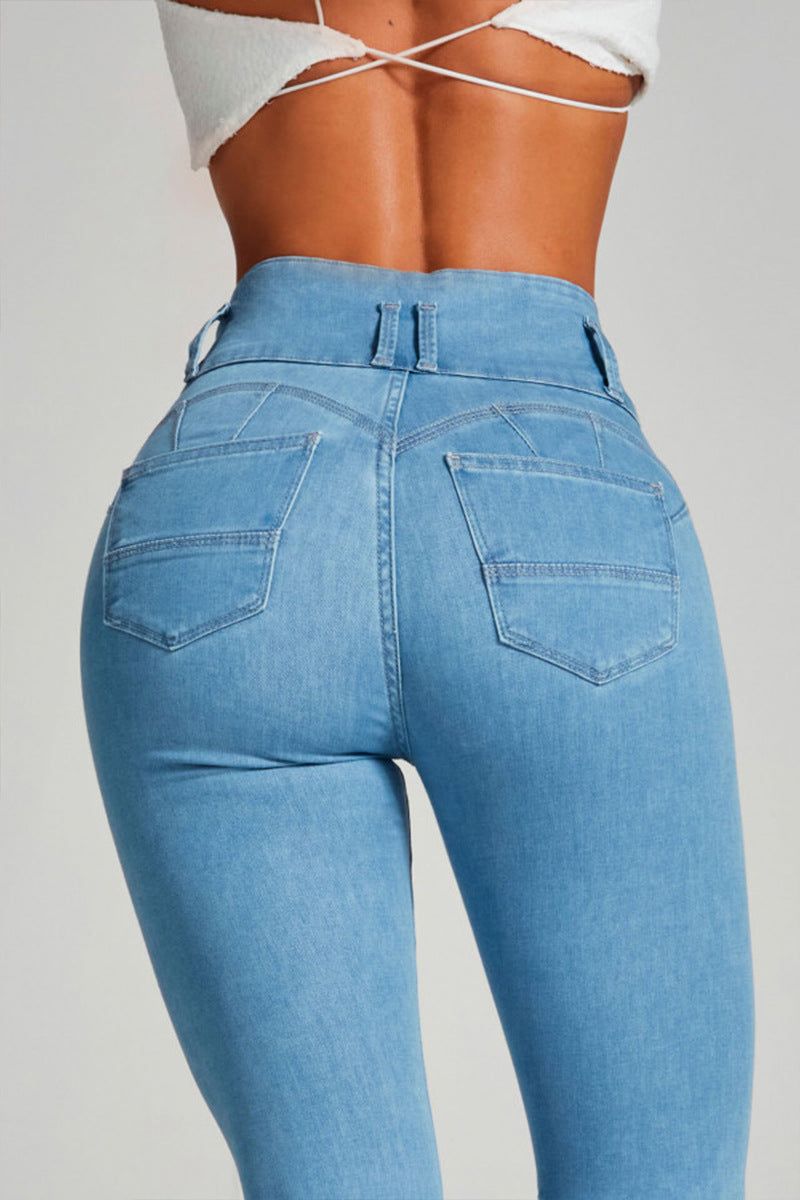 High waisted jeans for women