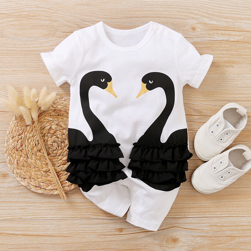 black swan baby onesies