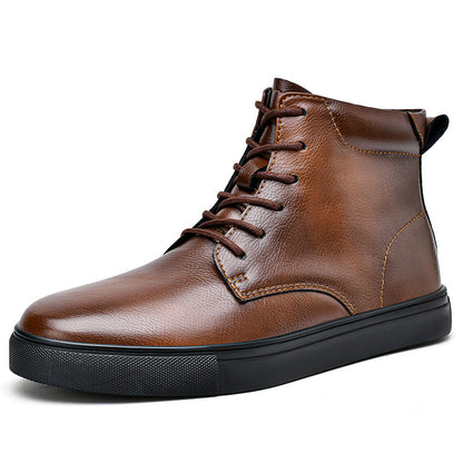 brown flat marten shoes 