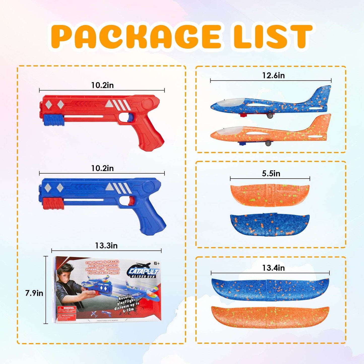 2 Pack Airplane Toys with Launcher.
