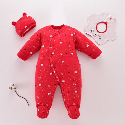 red romper for baby 