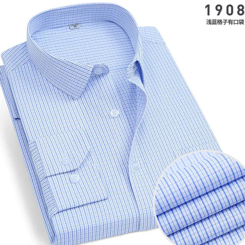 blue lining cotton shirt 