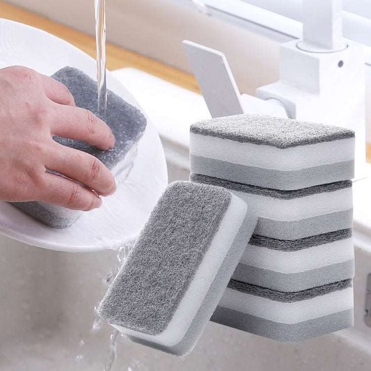 Double-sided Sponge Wipe Kitchen Cleaning Dishwashing Sponge Block