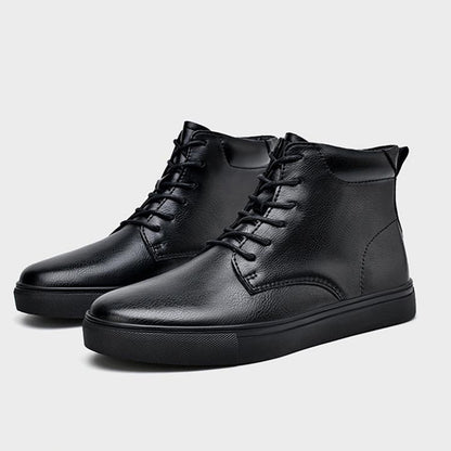 black flat martens shoes 