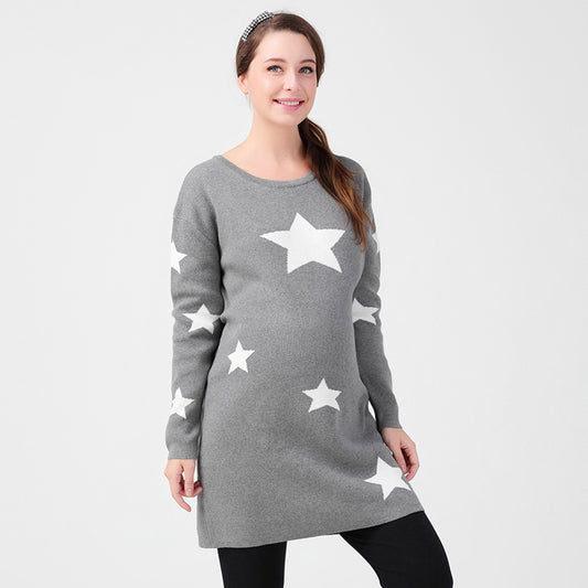 Star Grey knitted dress